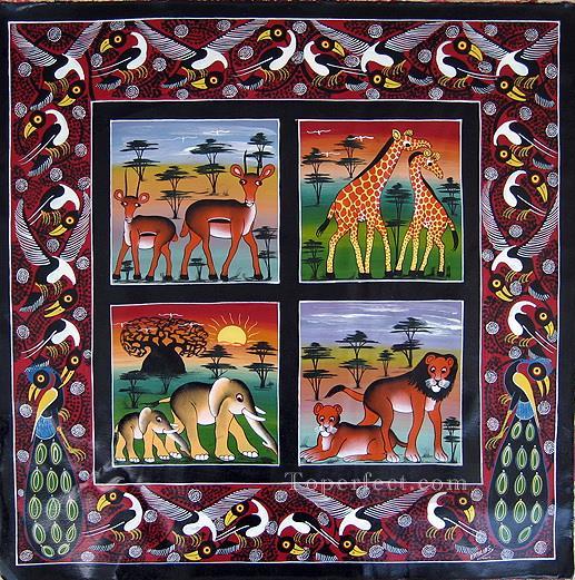 la faune sur l’animal grasslan africain Peintures à l'huile